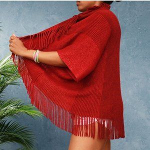 Seven Wonder Super Warm Poncho Shawl - One Size - NWOT